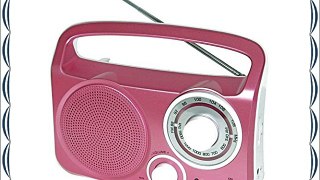 Roadstar TRA-2230L/PK - Radio portátil analógico rosa