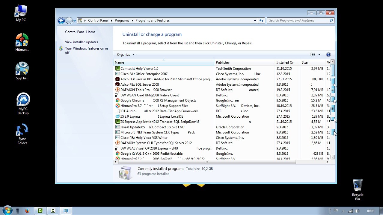Uninstall Guide - MyPC Backup
