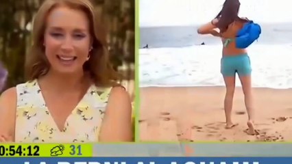Bernardita Middleton`s Bikini Top falls off during live Tv Show