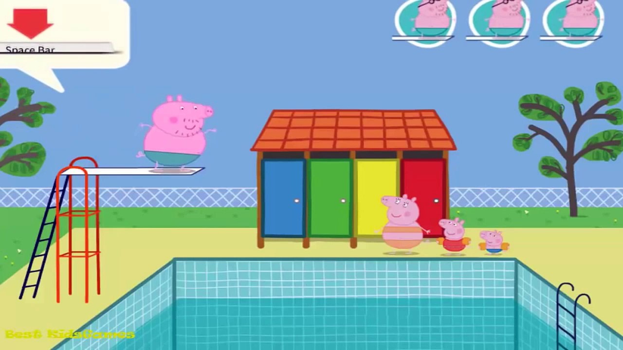 Свинка Пеппа-Папа Свин чемпион по прыганню в воду-Свинка Пеппа