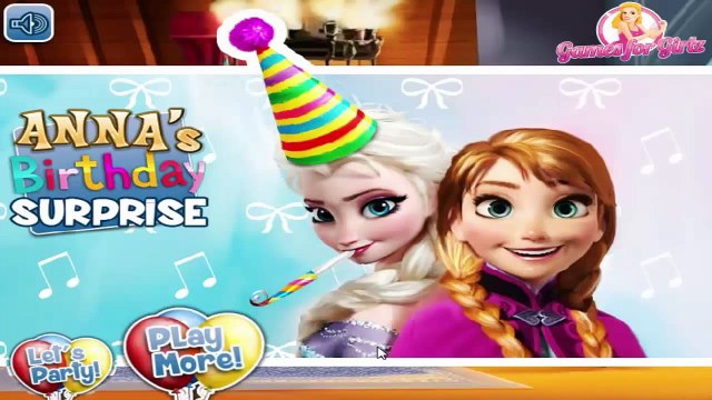 Disney Frozen Games Episodes - Anna Birthday Surprise - Baby Videos For Kids HD