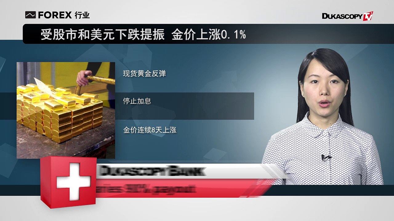 全球股市下挫 金价上涨0.1% 人民币或将升值