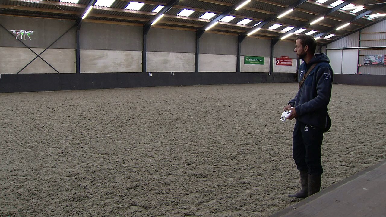 Polizeiadler fangen Drohnen ab