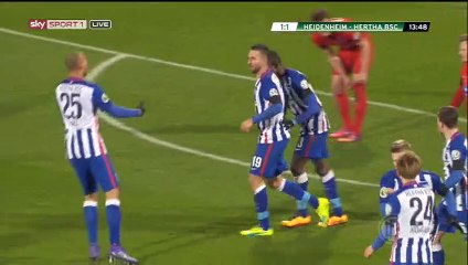 Vedad Ibisevic Goal HD - Heidenheim 1-1 Hertha Berlin - 10-02-2016 DFB Pokal