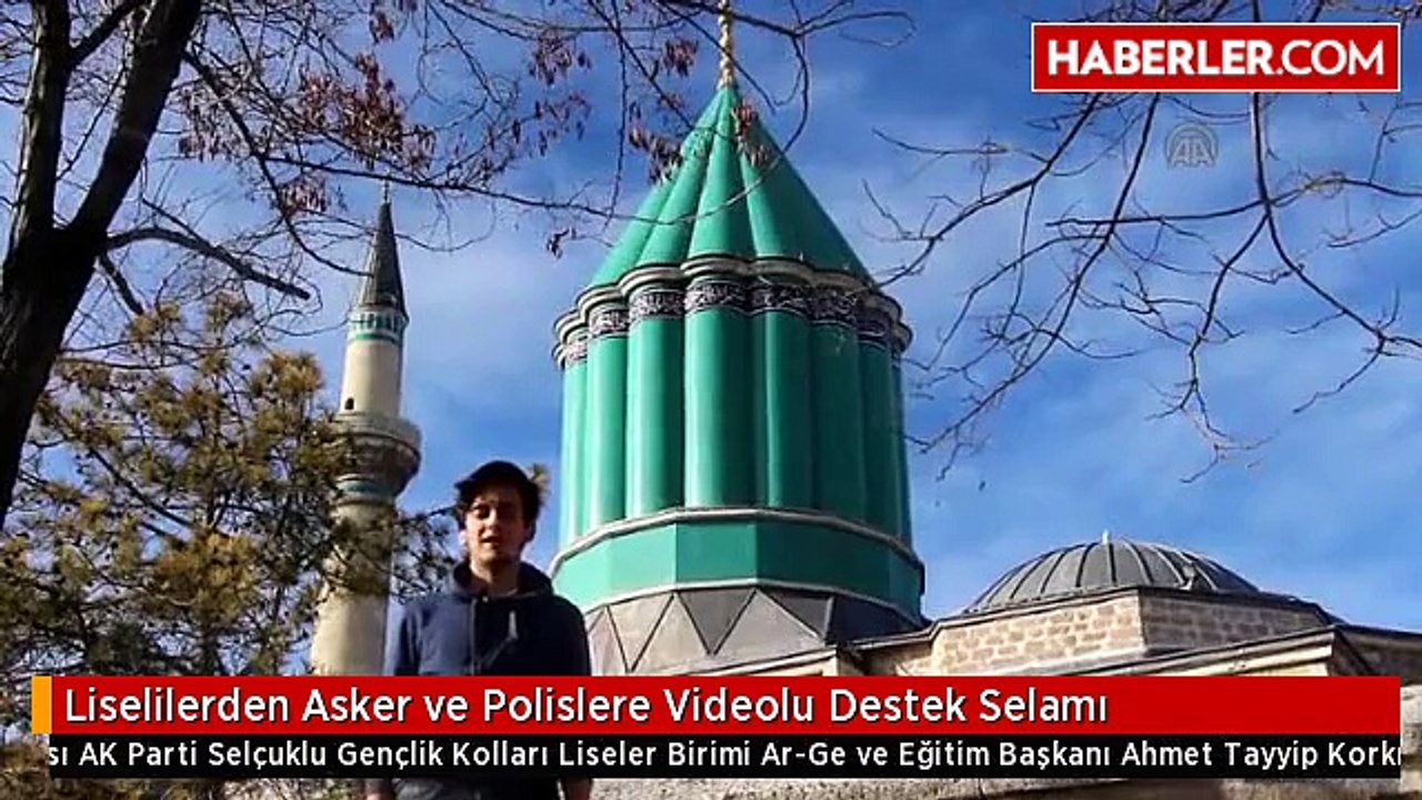 Liselilerden Asker ve Polislere Videolu "Destek Selamı"