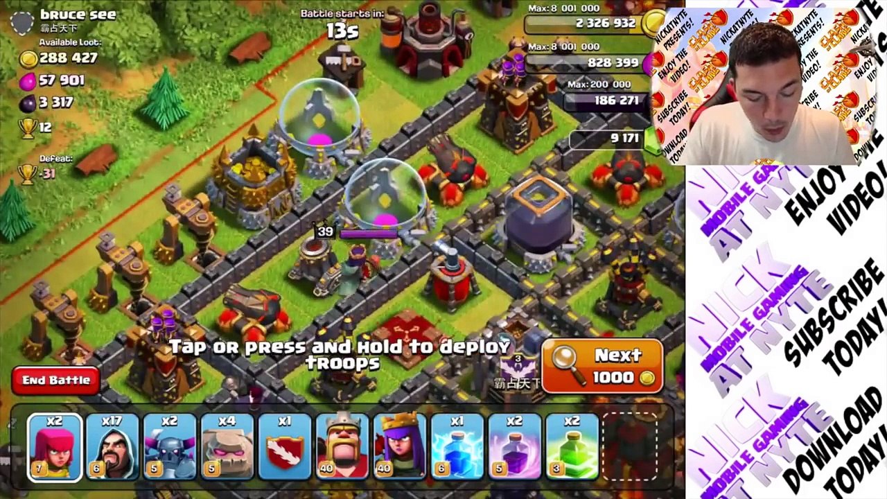 Clash of Clans Air Sweeper Challenge! 6 STARS with Penta Golem!