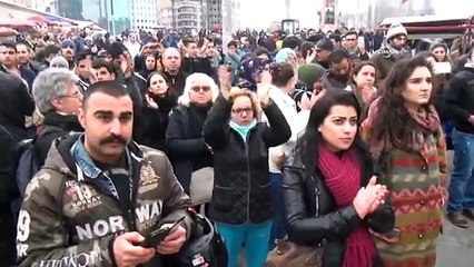 Özgecan Aslan pankartına polis müdahalesi