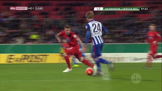 Genki Haraguchi Goal HD - Heidenheim 1-3 Hertha Berlin - 10-02-2016 DFB Pokal