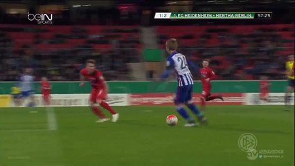 1-3 Haraguchi Goal HD - Heidenheim 1-3 Hertha Berlin - 10-02-2016 DFB Pokal