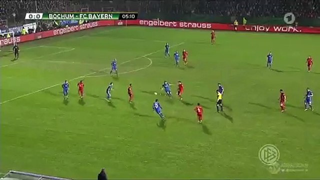 Robert Lewandowski Super Chance - Bochum v. Bayern München 10.02.2016 HD