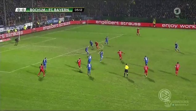 Robert Lewandowski Super Chance - Bochum v. Bayern München 10.02.2016 HD