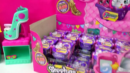 Shopkins FASHION SPREE Blind Bag Box Unboxing Season 1 , 2 , 3 Exclusive Colors