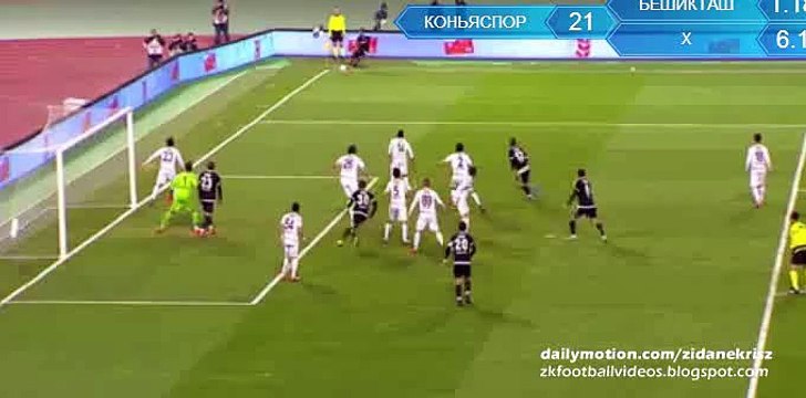 Cenk Tosun Goal HD - Besiktas 1-0 Konyaspor 10.02.2016 HD