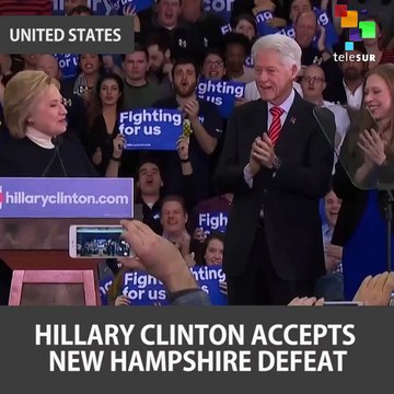 Hillary Clinton Accepts New Hampshire Primary Defeat