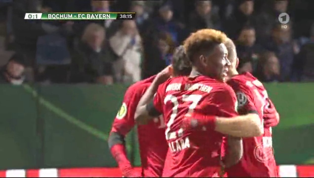 Robert Lewandowski Goal HD - Bochum 0-1 Bayern Munich- 10-02-2016