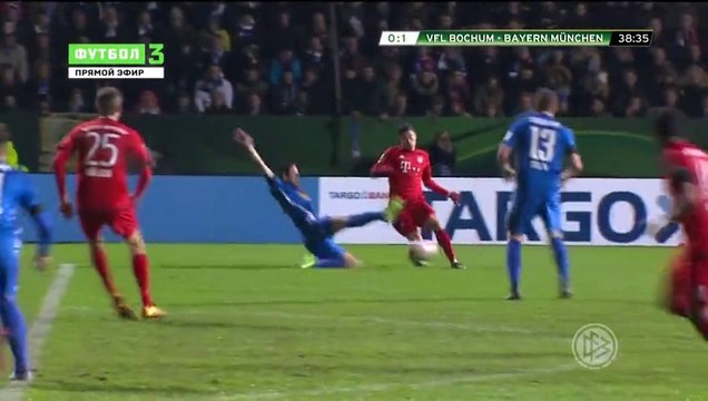 Robert Lewandowski Goal - Bochum 0-1 Bayern München 10.02.2016