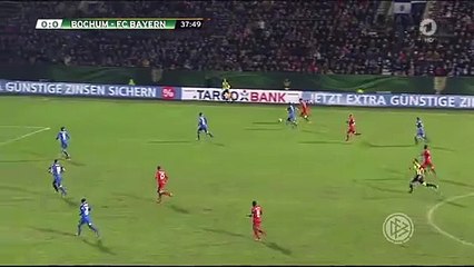 Robert Lewandowski Goal HD - Bochum 0-1 Bayern Munich- 10-02-2016 -