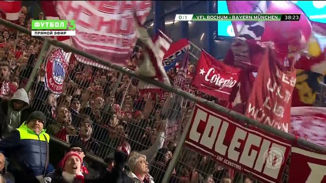 0-1 Robert Lewandowski Goal Germany DFB Pokal Quarterfinal - 10.02.2016, VfL Bochum 0-1 Bayern München