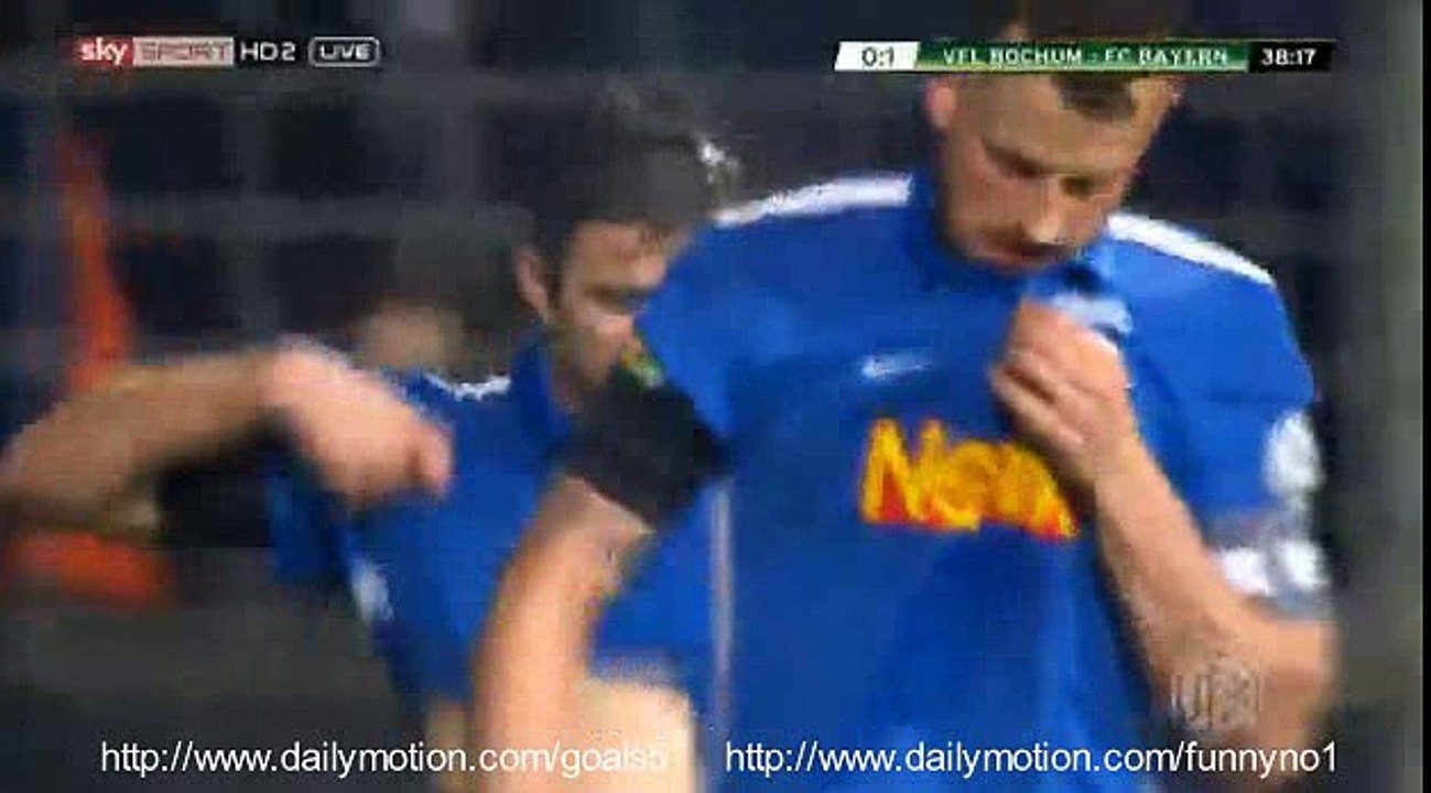 Robert Lewandowski Goal Bochum 0 - 1 Bayern DFB Pokal 10-2-2016