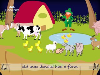 Edewcate english rhymes Old McDonald had a farm