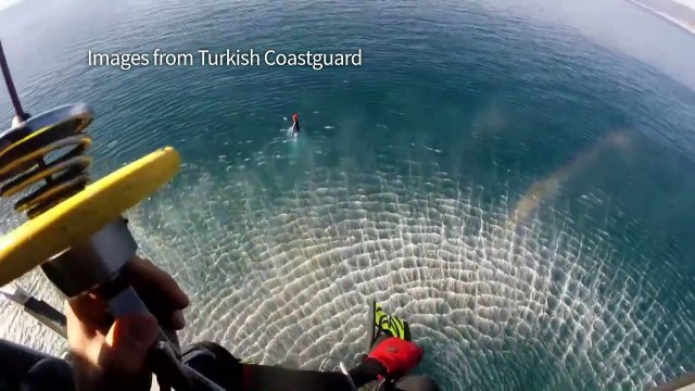 Turkey coastguard saves lone Syrian refugee from on sinking boat