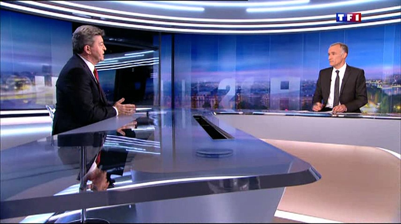 J.-L. Mélenchon au 20H de TF1 : "Je propose ma candidature pour l'élection présidentielle de 2017" le 10/02/2016
