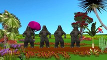 Godzilla Cartoons Dancing And Singing Ringa Ringa Roses Nursery Rhymes For Children