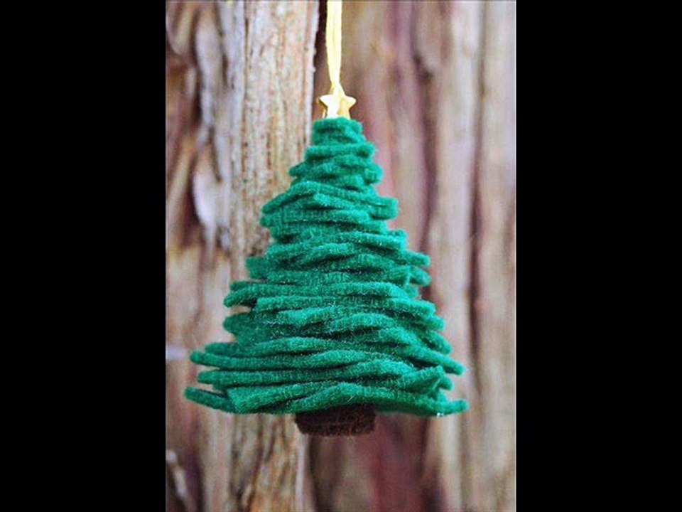 МК - елочки из фетра своими руками ---- Christmas trees made of felt with their hands