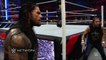 WWE Network_ Rollins, Reigns and Ambrose Triple Power Bomb Randy Orton through the announce table