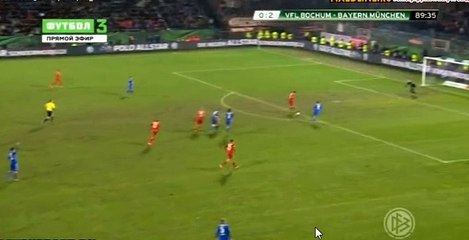 Robert Lewandowski Goal - Bochum 0 - 3 Bayern Munich - 10-02-2016