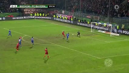 Robert Lewandowski 2nd Goal - Bochum 0-3 Bayern Munich- 10-02-2016