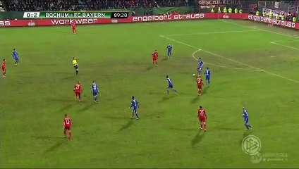 Lewandowski second Goal - 0-3 Bochum vs Bayern München 10.02.2016 HD