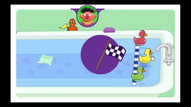 Play With Me Sesame Duckie Races Cartoon Animation Sprout PBS Kids Game Play Walkthrough
