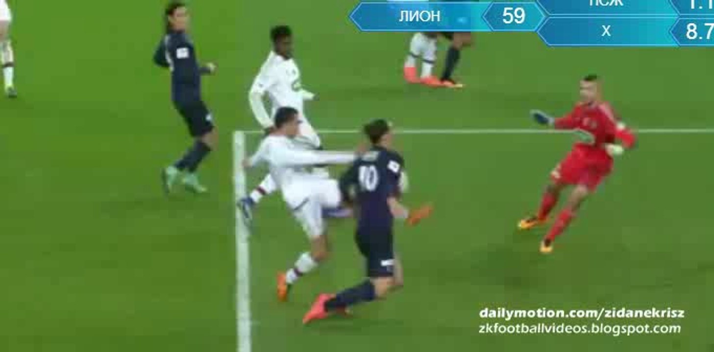 1-0 Zlatan Ibrahimovic - PSG v. Lyon 10.02.2016 HD