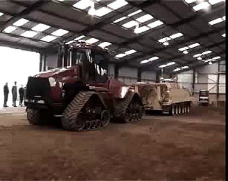 Кто сильнее- Самоходная установка против мощного трактора