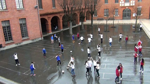 FLASHMOB EURO 2016 Collège Fermat TOULOUSE unss uefa concours