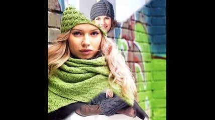 Симпатичные женские вязаные шапочки