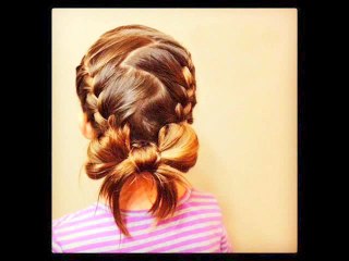 ПРИЧЕСКА ДЛЯ ДЕВОЧЕК - БАНТИК НА КОСИЧКАХ