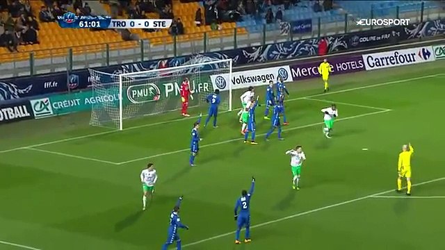 Troyes 1-2 St. Etienne - All Goals & Highlights - Coupe De France 2016
