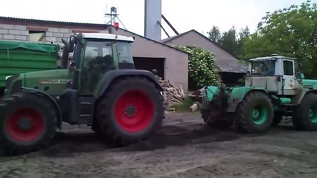 Тракторы – Fendt vs Т-150к ХТЗ перетягивание, кто сильнее-
