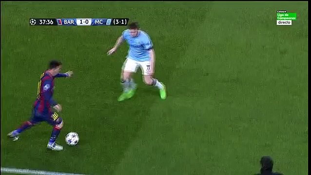 Pep Guardiola superb reaction to Leo Messis cheeky nutmeg during Barcelona v Man City