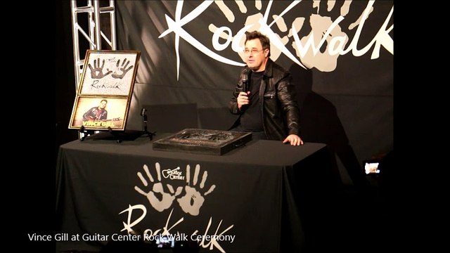 LA Music Examiner Video Vince Gill at 2016 Guitar Center Rock Walk Ceremony