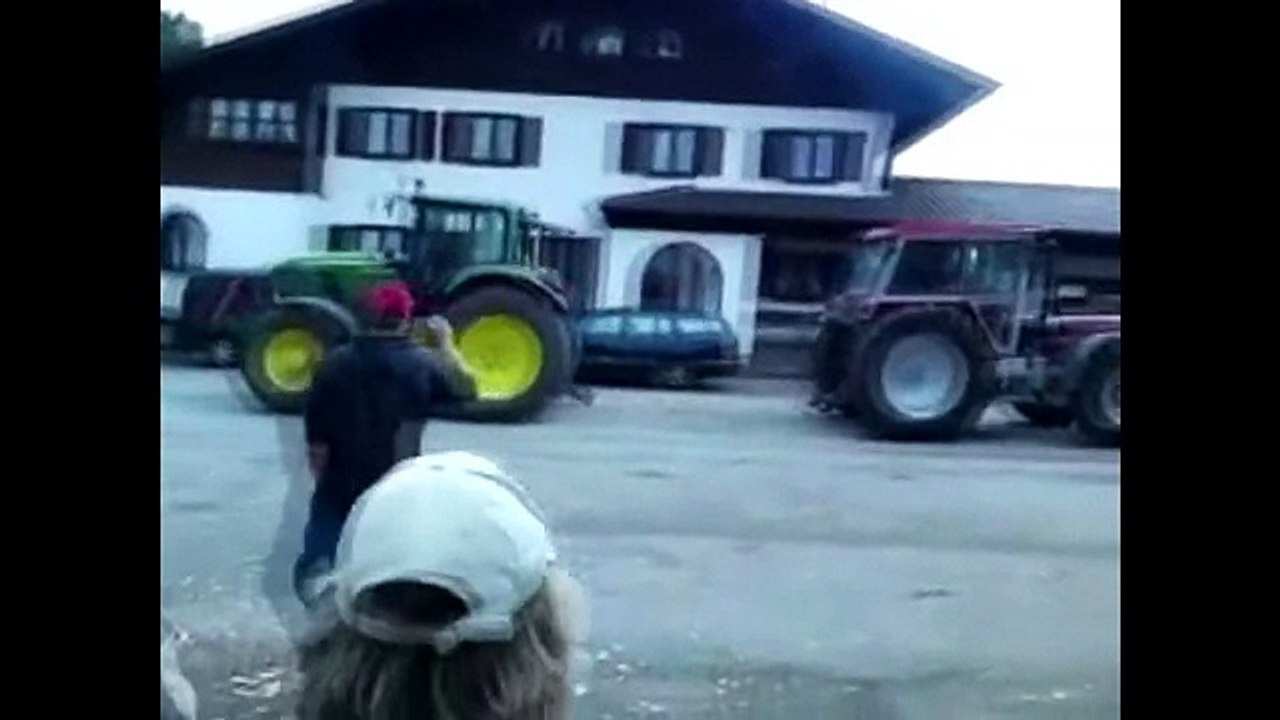 Тракторы, кто сильнее- John Deere vs Schlüter