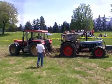 Тракторы, кто сильнее- Schlüter 1250 VL vs Eicher