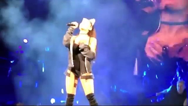 Ariana Grande performing on stage at Honeymoon Tour (Video HD)