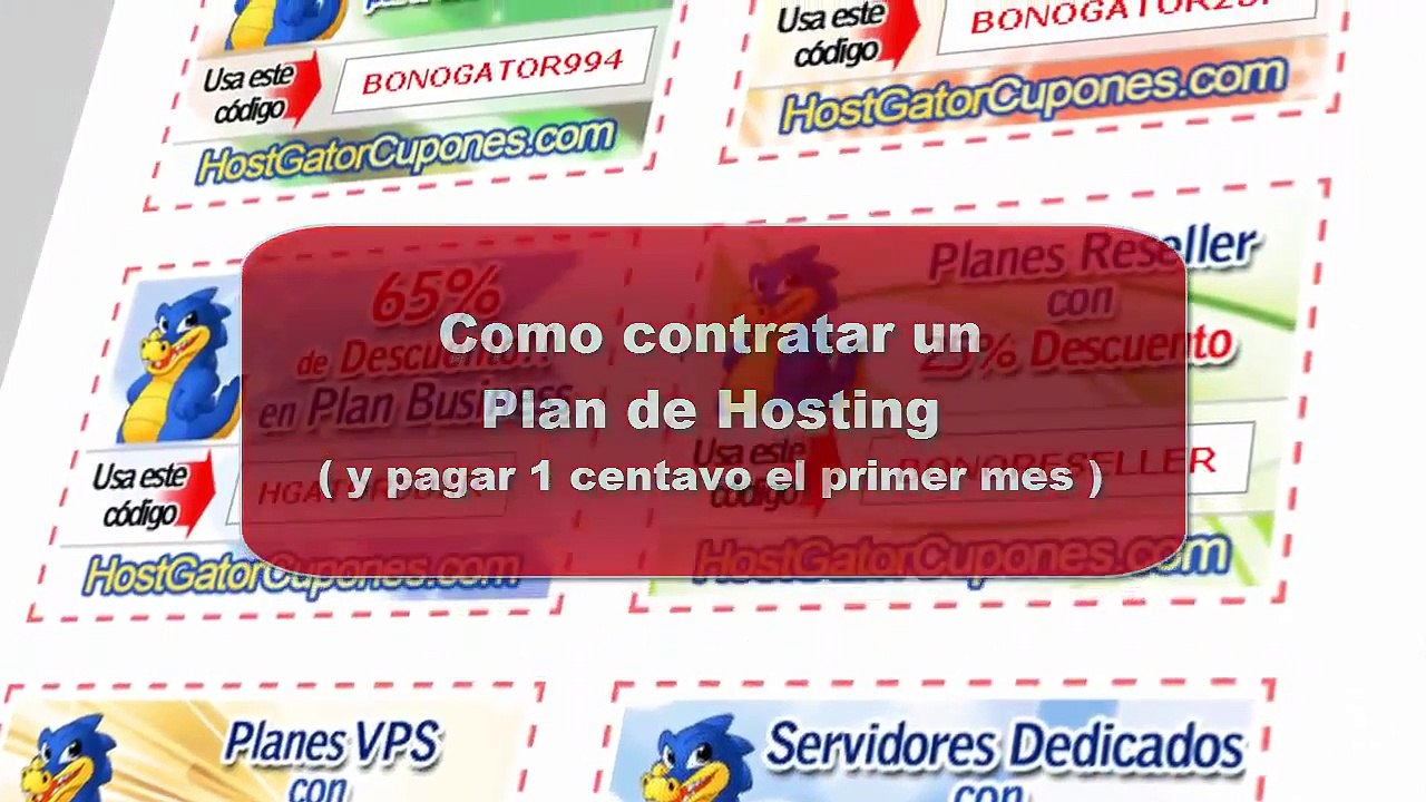 Como Comprar Hosting en Hostgator Cupon 30THEMUN30 1centavo