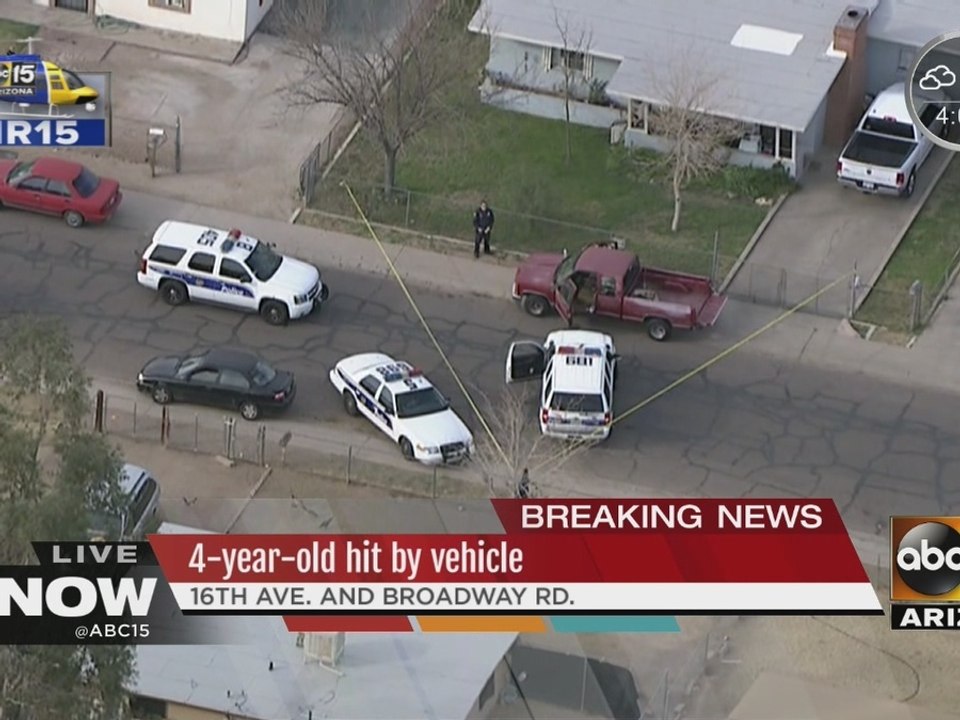 4-year-old hit by vehicle
