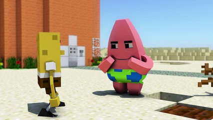 Spongebob in Minecraft 3  - Animation