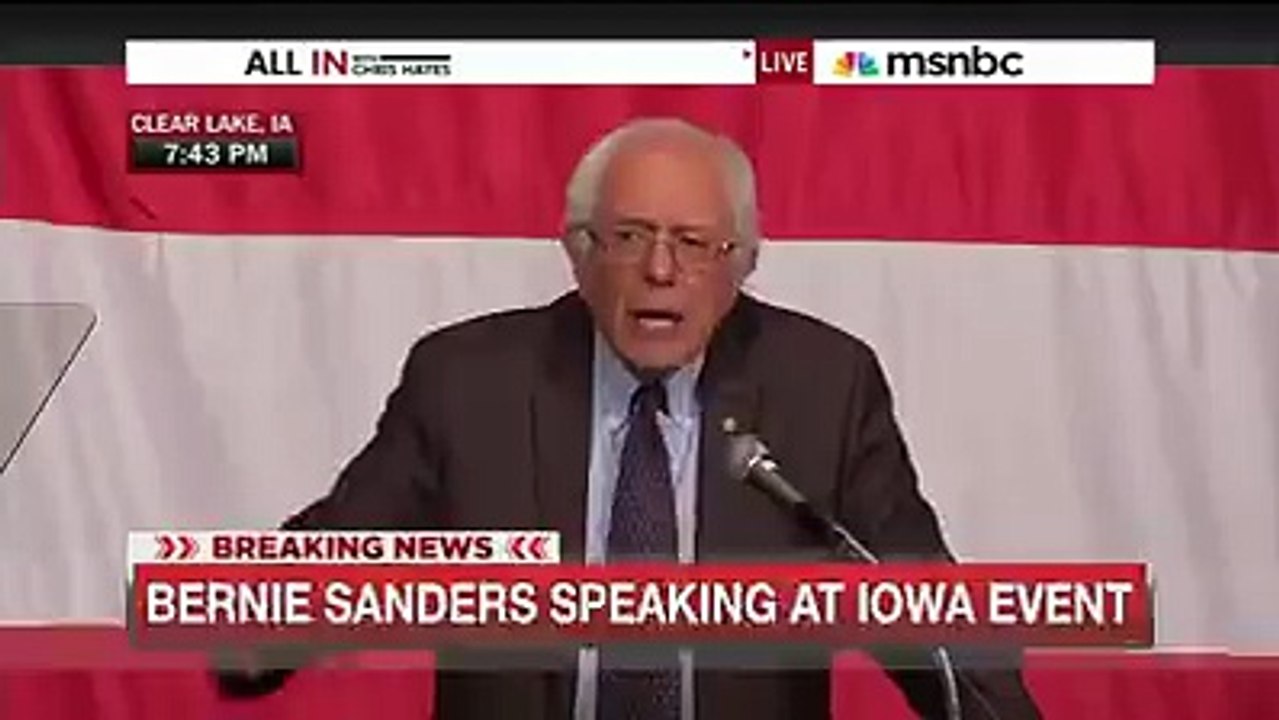 Bernie Sanders : Aucun autre candidat ne vous le dira