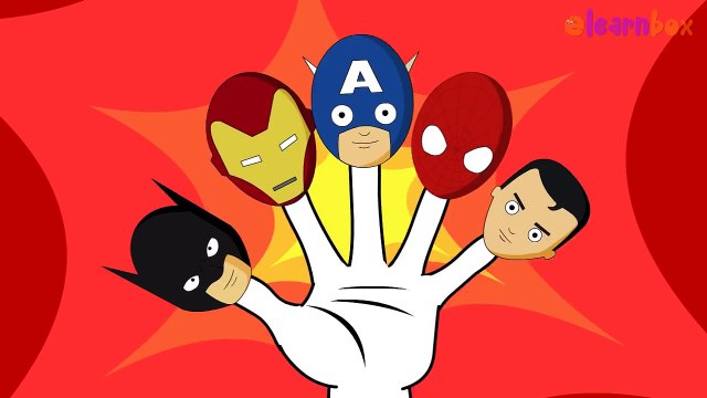 Super Heroes Cartoon Finger Family | Daddy Finger Family | Children Nursery Rhyme Song HD